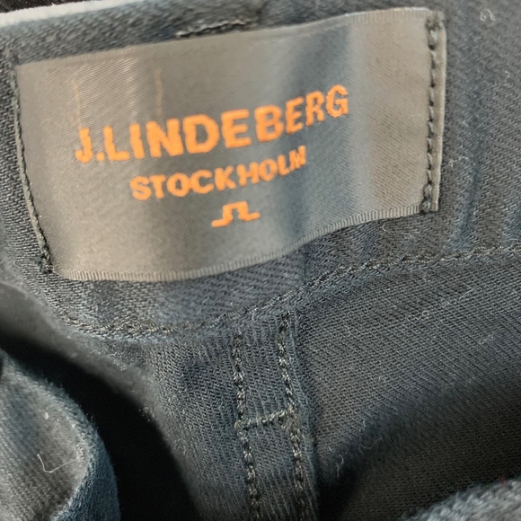 J. Lindeberg Jeans J Lindeberg Mens Black Midriseslim Jeans 32